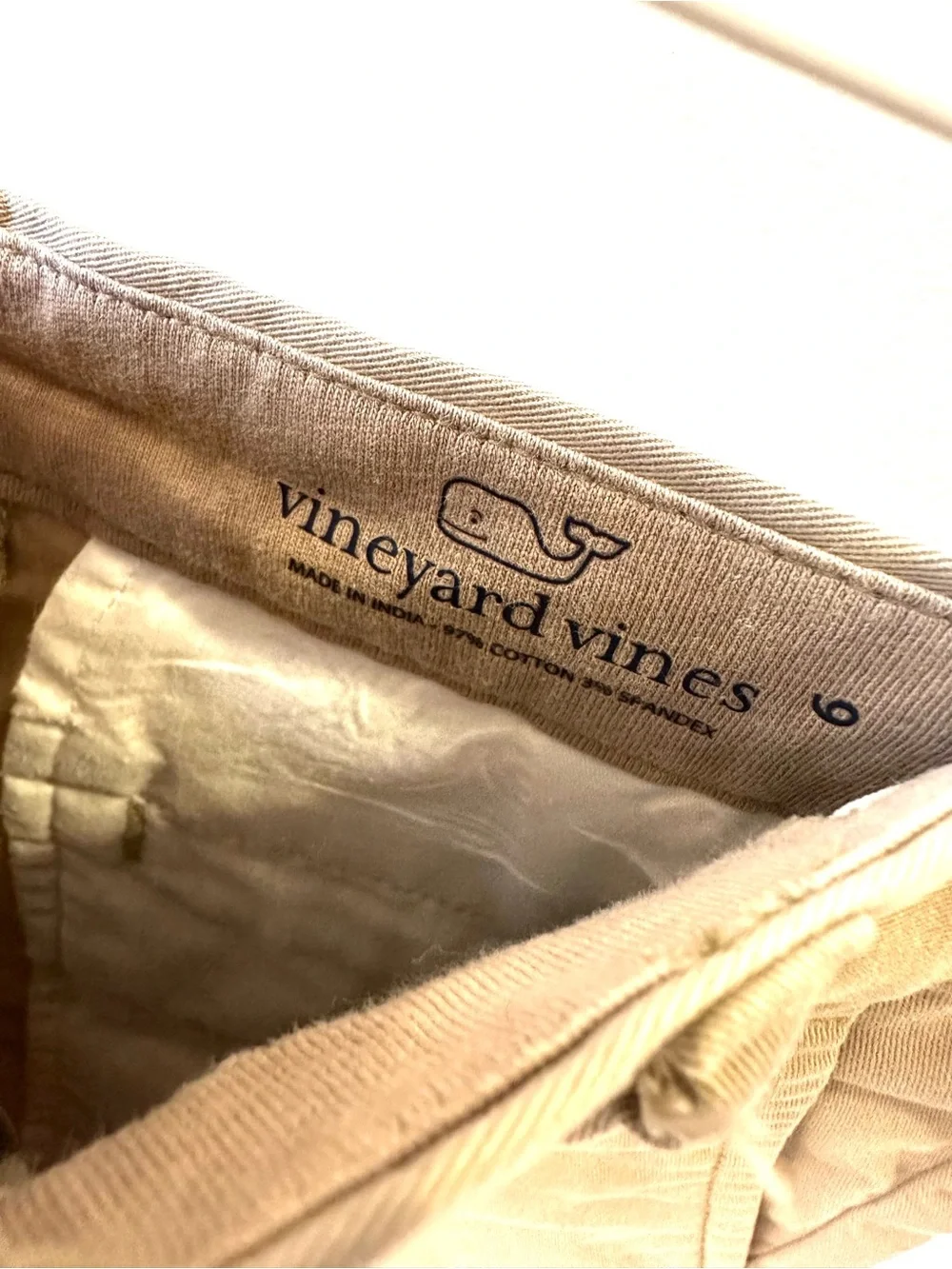 Vineyard Vines Boys' Classic Tan Flat-Front Shorts